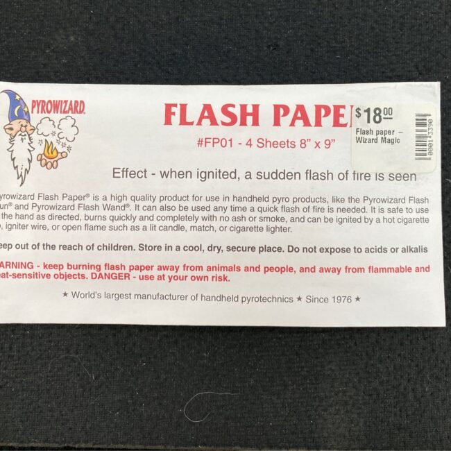 Flash paper lg