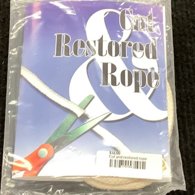 Cut and restored rope