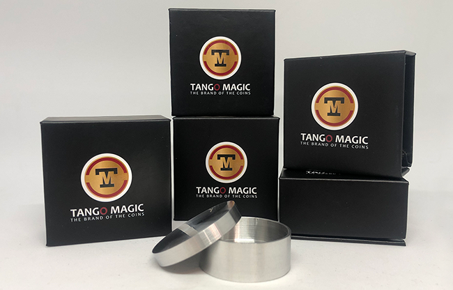 Okito Coin Box Aluminum Half Dollar (A0004)by Tango - Trick
