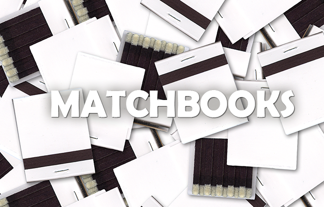 White matchbooks (Box of 50)