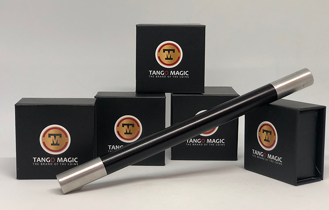 Mini Magic Wand in Black (with silver tips)( W003 ) by Tango-Trick