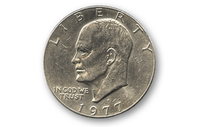 Eisenhower Dollar (Single Coin Ungimmicked) - Trick