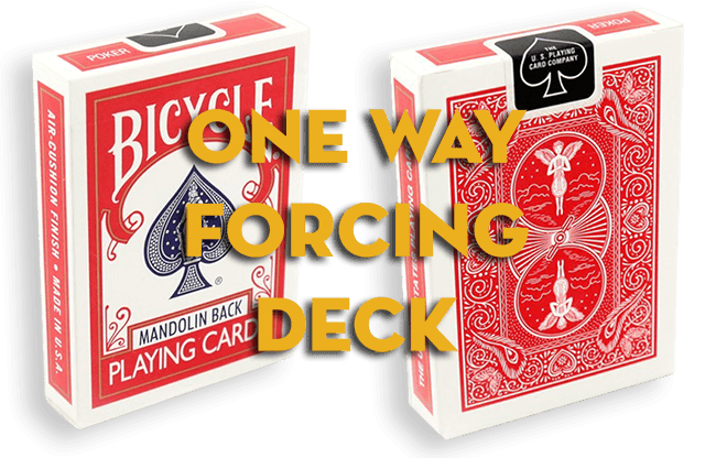 Assorted Mandolin Red One Way Forcing Deck (assorted values)