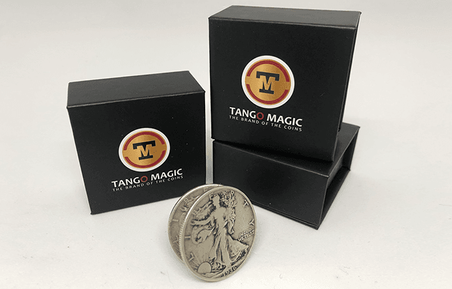 Tango Silver Line Expanded Shell Walking Liberty (w/DVD) (D0005) by Tango - Trick