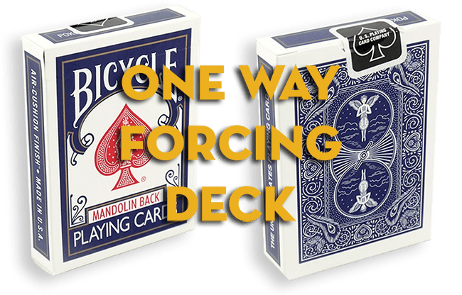 Assorted Mandolin Blue One Way Forcing Deck (assorted values)