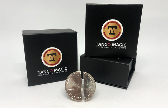Folding Quarter dollar (Single cut w/DVD) (D0121) by Tango - Trick