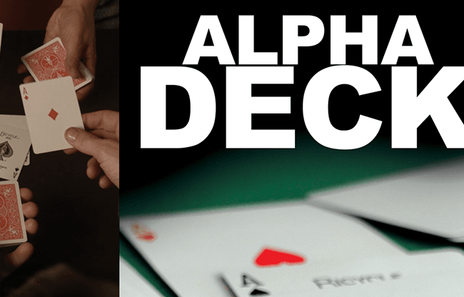 Alpha Deck (Cards and Online Instructions) by Richard Sanders - Trick
