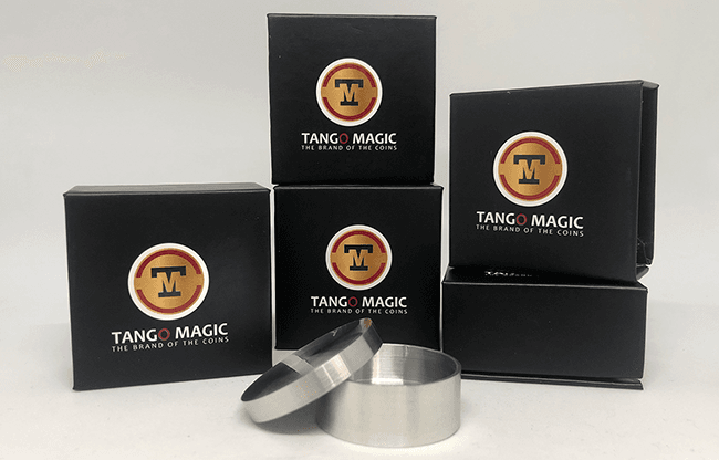 Slot Boston Coin Box (Aluminum w/DVD)(A0028) One Dollar by Tango Magic - Tricks