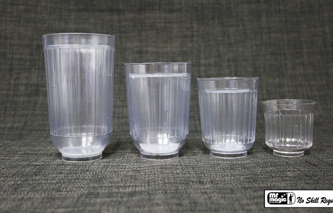 Diminishing Milk Glasses (multum in Parvo) by Mr. Magic