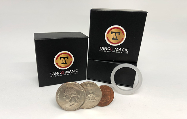 Locking Trick 61 cents (w/DVD)(2 Quarters, 1 Dime, 1 Penny) by Tango - Trick (D0130)