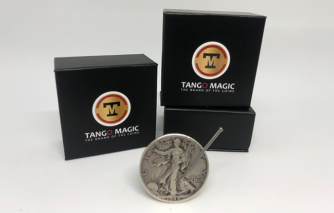 Magnetic Coin Walking Liberty (w/DVD) (D0136) by Tango - Tricks