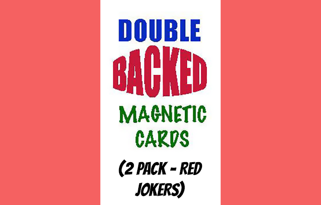 Magnetic Cards (2 pack/Red Jokers) by Chazpro Magic. - Trick