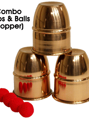 Combo Cups & Balls (Copper) by Premium magic - Trick
