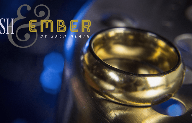 Ash and Ember Gold Curved Size 9 (2 Rings) by Zach Heath  - Trick