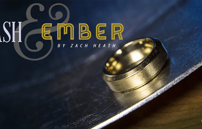 Ash and Ember Gold Beveled Size 8 (2 Rings) by Zach Heath  - Trick