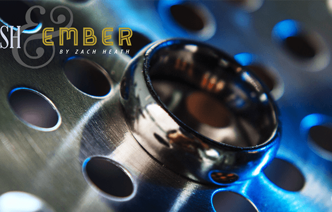 Ash and Ember Silver Curved Size 12 (2 Rings) by Zach Heath  - Trick