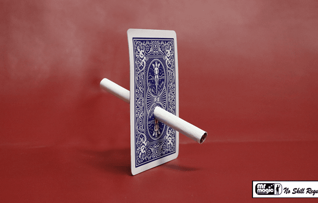 Cigarette Through Card - Bicycle Back by Mr. Magic - Trick