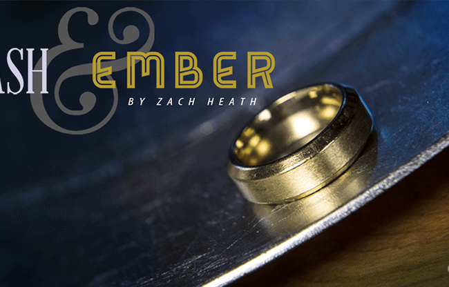 Ash and Ember Gold Beveled Size 13 (2 Rings) by Zach Heath - Trick