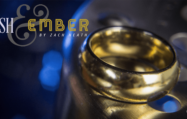 Ash and Ember Gold Curved Size 7 (2 Rings) by Zach Heath - Trick