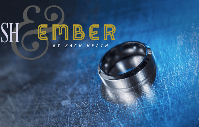 Ash and Ember Silver Beveled Size 7 (2 Rings) by Zach Heath - Trick