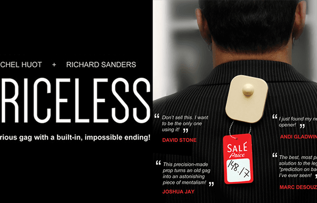 Priceless (Gimmick and Online Instructions) by Michel Huot and Richard Sanders - Trick