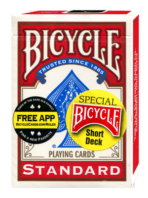 Bicycle Short Deck (Red) by US Playing Card Co. - Trick