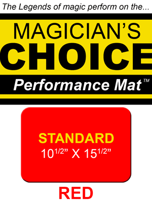 Standard Close-Up Mat (RED - 10.5x15.5) by Ronjo - Trick