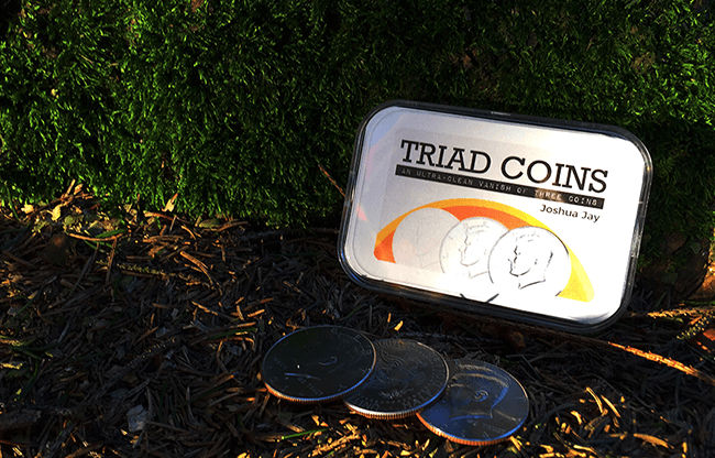 Triad Coins (US Gimmick and Online Video Instructions) by Joshua Jay and Vanishing Inc. - Trick