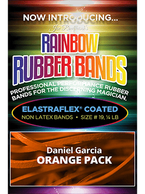 Joe Rindfleisch's Rainbow Rubber Bands (Daniel Garcia - Orange Pack  ) by Joe Rindfleisch - Trick