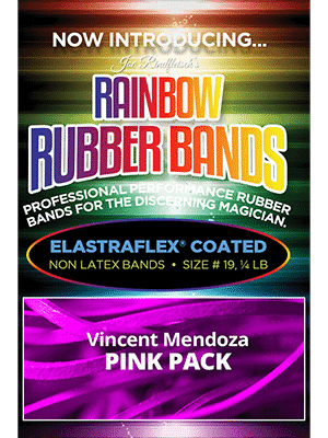 Joe Rindfleisch's Rainbow Rubber Bands (Vince Mendoza - Mr. Pink) by Joe Rindfleisch - Trick