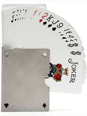 Card Guard Stainless (Perforated) by Bazar de Magic - Trick