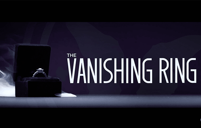 Vanishing Ring Black (Gimmick and Online Instructions) by SansMinds - Trick