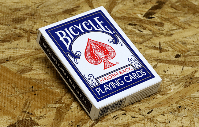 Bicycle Maiden Back (Blue) by US Playing Card Co