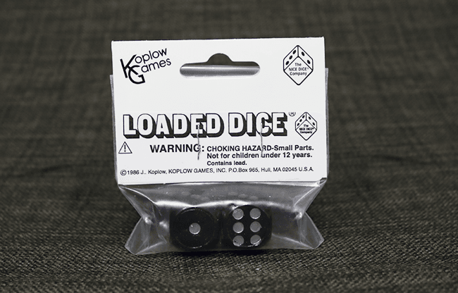 Loaded Dice (Weighted, Wood, Black) - Tricks