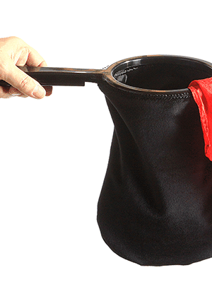 Change Bag Velvet REPEAT WITH ZIPPER (All Black) by Bazar de Magia - Tricks