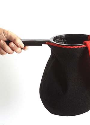 Change Bag Standard REPEAT WITH ZIPPER (Black) by Bazar de Magia - Tricks