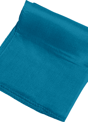Silk 24 inch (Turquoise) Magic by Gosh - Trick