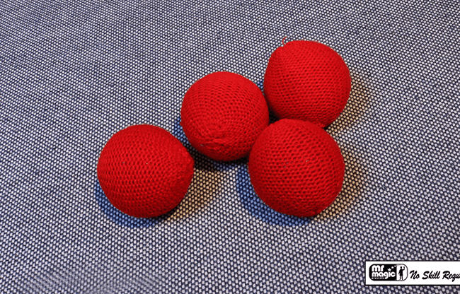 Crochet Balls (Red 2 inch) by Mr. Magic - Trick