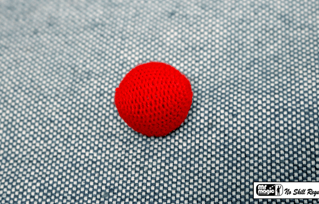 Crochet Ball 1 inch Single (Red) by Mr. Magic - Trick