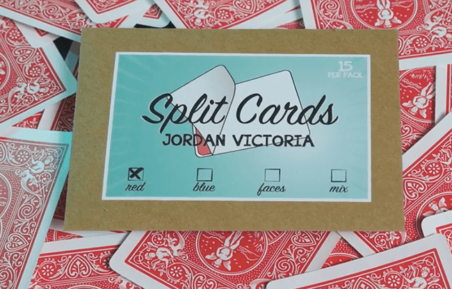 Split Cards 15 ct. (Red) by PCTC - Trick