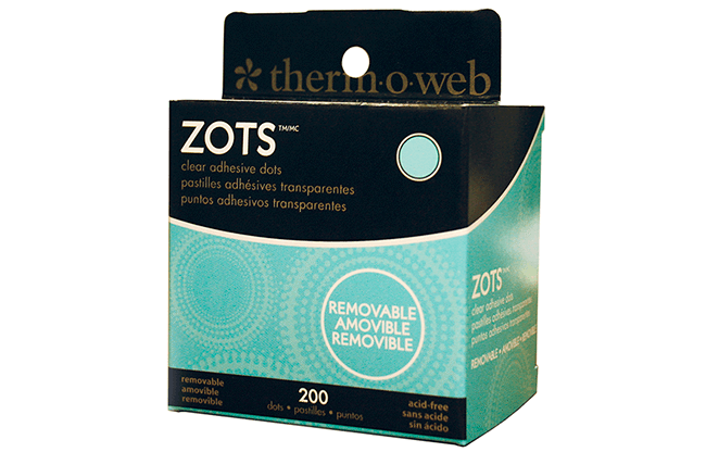 Removable Sticky Dots Medium (3/8 inch Diameter) Roll of 200