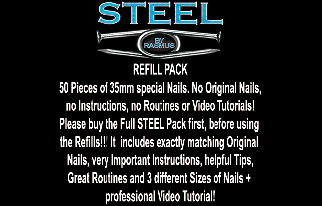 STEEL Refill Nails 50 ct. (35mm) by Rasmus - Trick