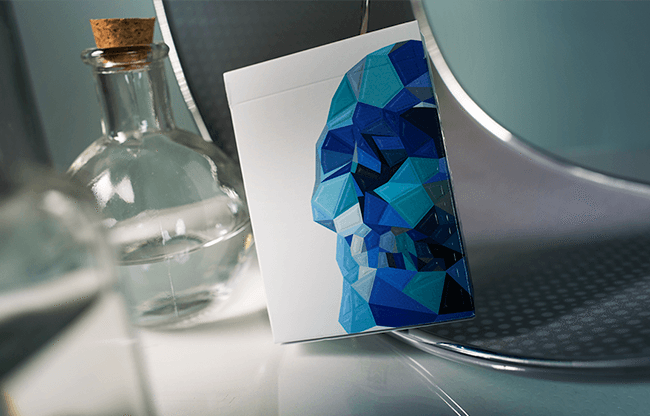 Memento Mori Blue Playing Cards