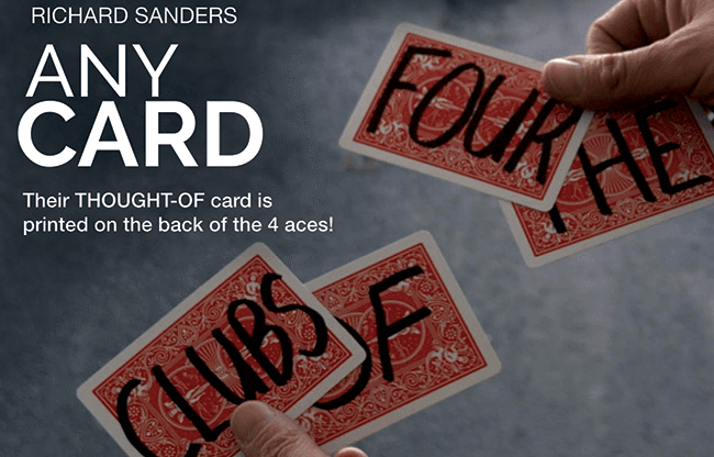 Any Card (Gimmick and Online Instructions) by Richard Sanders - Trick