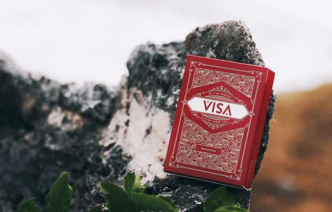 Visa Red Playing Cards by Patrick Kun and Alex Pandrea