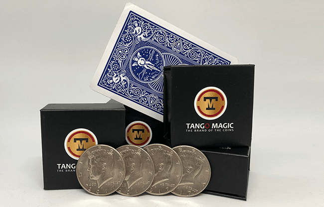 Autho 4 Half Dollar (D0178) (Gimmicks and Online Instructions) by Tango - Trick