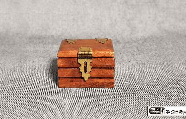 Quarter Go Box (Teak) by Mr. Magic - Trick