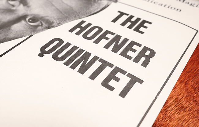 The Hofner Quintet by John Hofner - Book