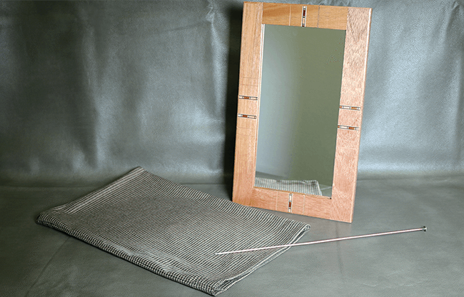 Flexible Mirror/Needle Through Mirror by Tony Karpinski