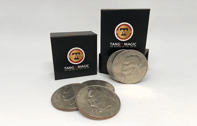 Perfect Shell Coin Set Eisenhower Dollar (Shell and 4 Coins D0202) by Tango Magic - Trick